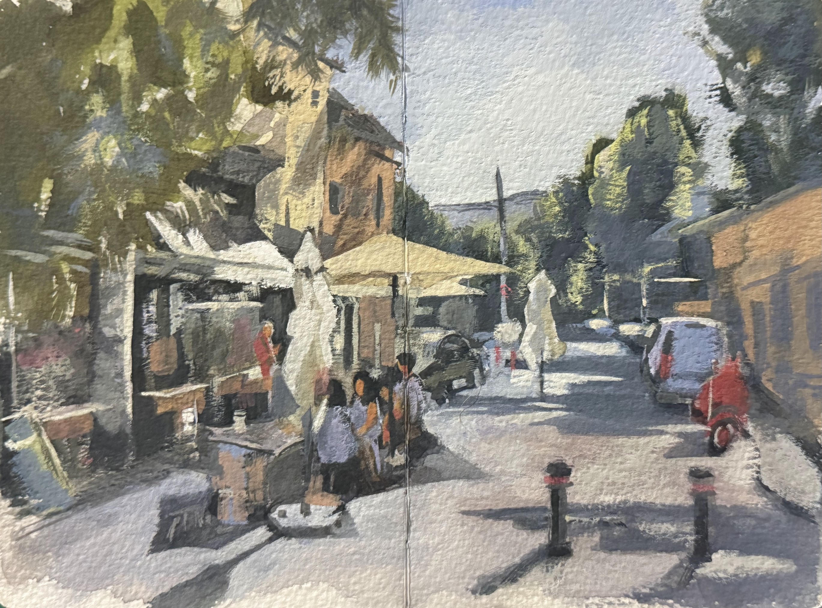 Coffee at Boiler, 26x19cm