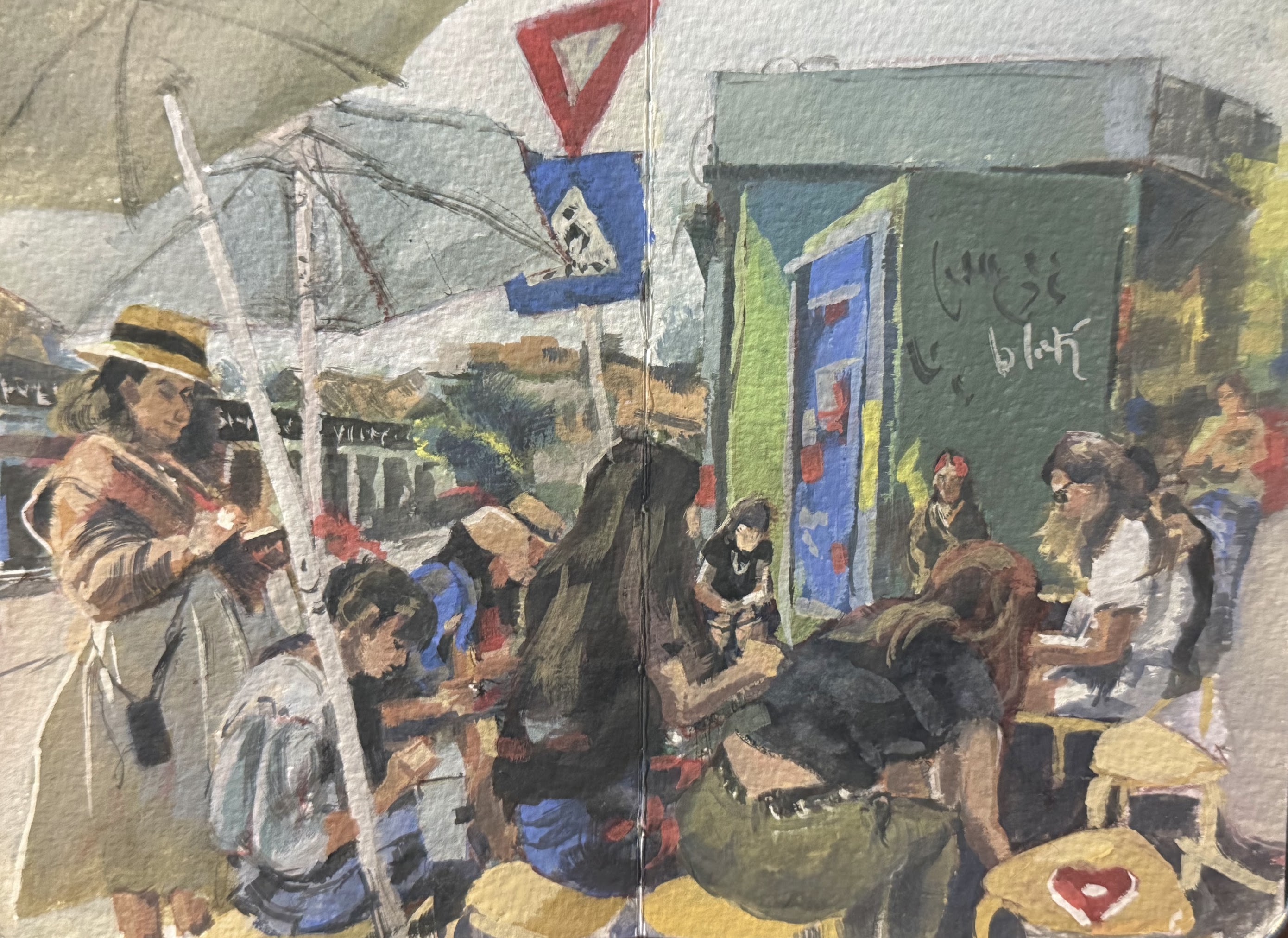 Urban Sketchers, Bucharest, 19x26cm